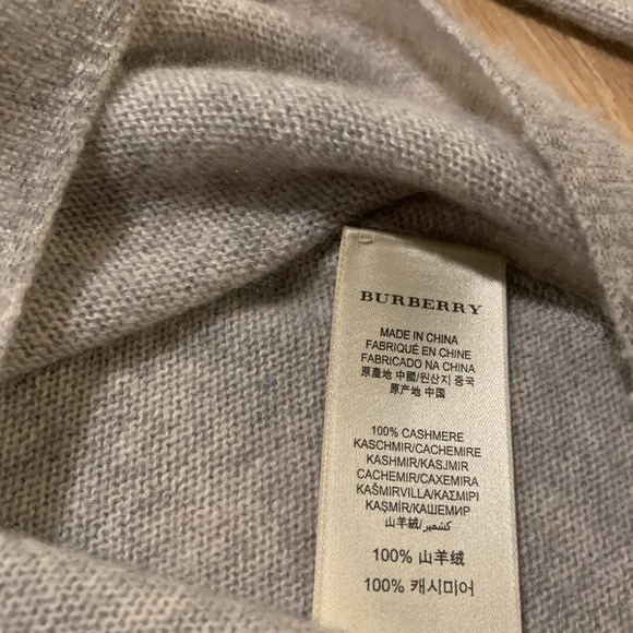 Burberry Brit 100% Cashmere Gray Nova sweater Large - Picture 5 of 8